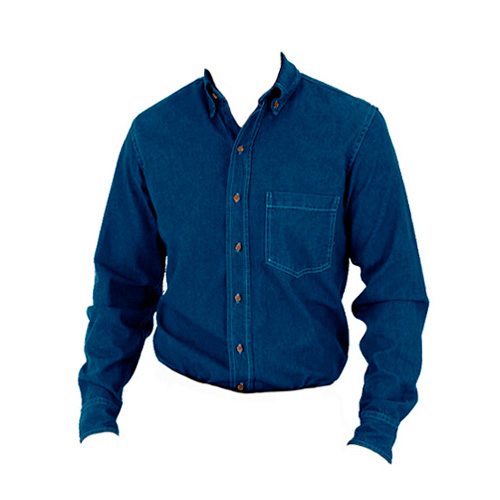 CAMISA MEZCLILLA GMP CABALLERO - Artículos Promocionales MAS RECIO